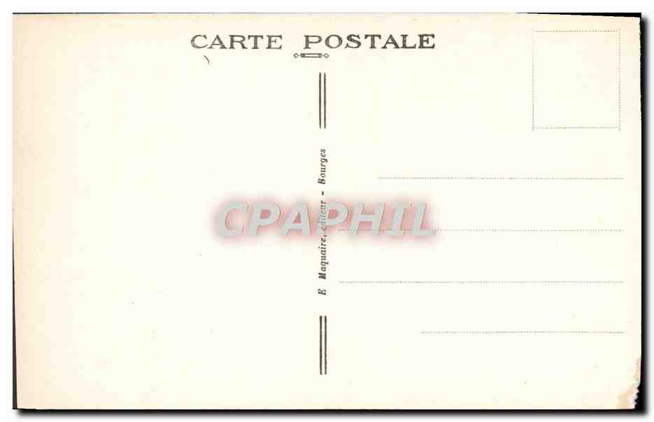CPA Bourges La Tour Du Petit Lycee Ancien hotel de ville — Rückseite