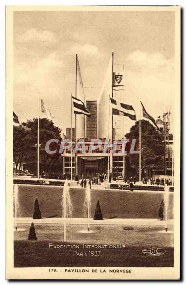 CPA Paris Exposition Internationale 1937 Pavillon De La Norvege