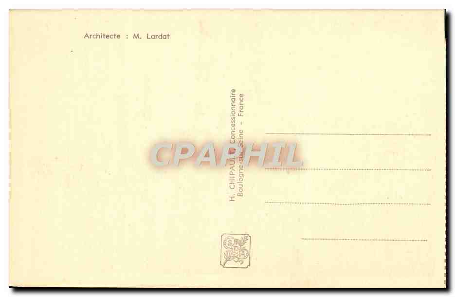 Pavillon de l'Égypte — Exposition Internationale Paris 1937 — CPAPHIL 207 — Rückseite