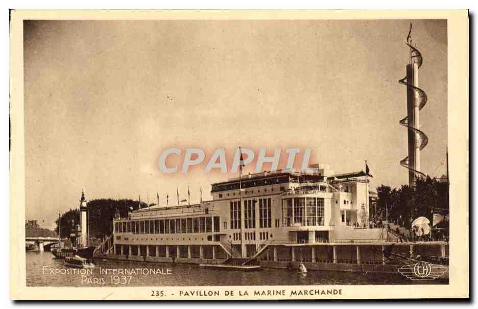 CPA Paris Exposition Internationale 1937 Pavillon De La Marine Marchande