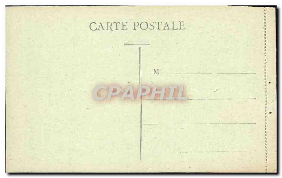 CPA Marseille La corniche Palace Hotel  — Verso