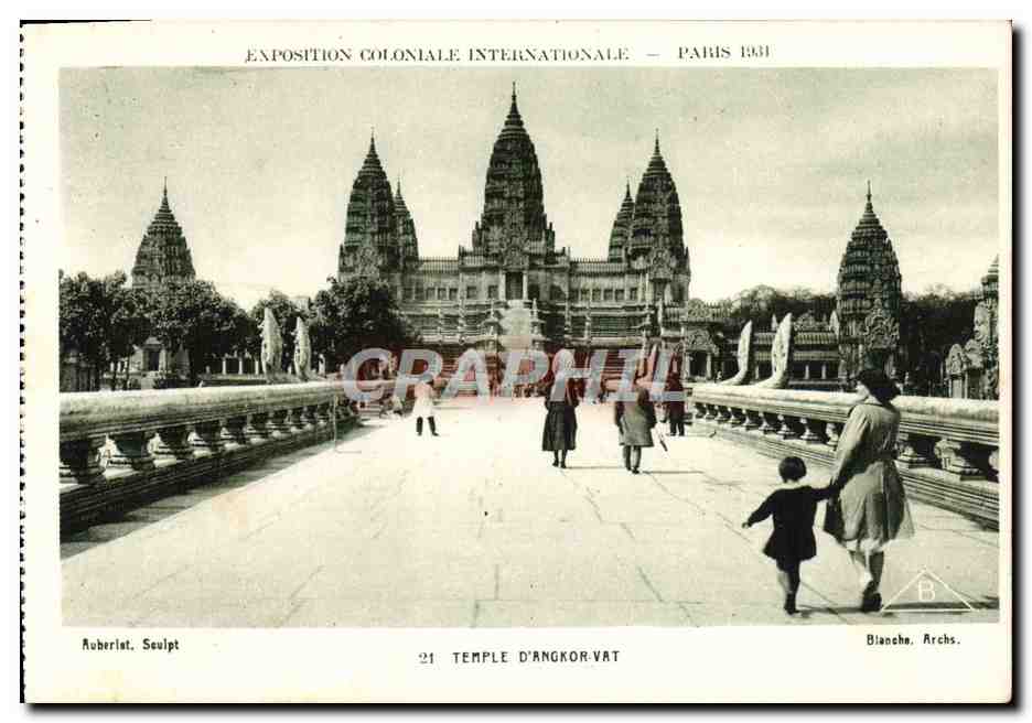 CPA Exposition Coloniale Internationale Paris 1931 Temple d'Angkor Vat