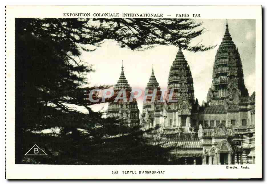 CPA Exposition Coloniale Internationale Paris 1931 Temple d'Angkor Vat