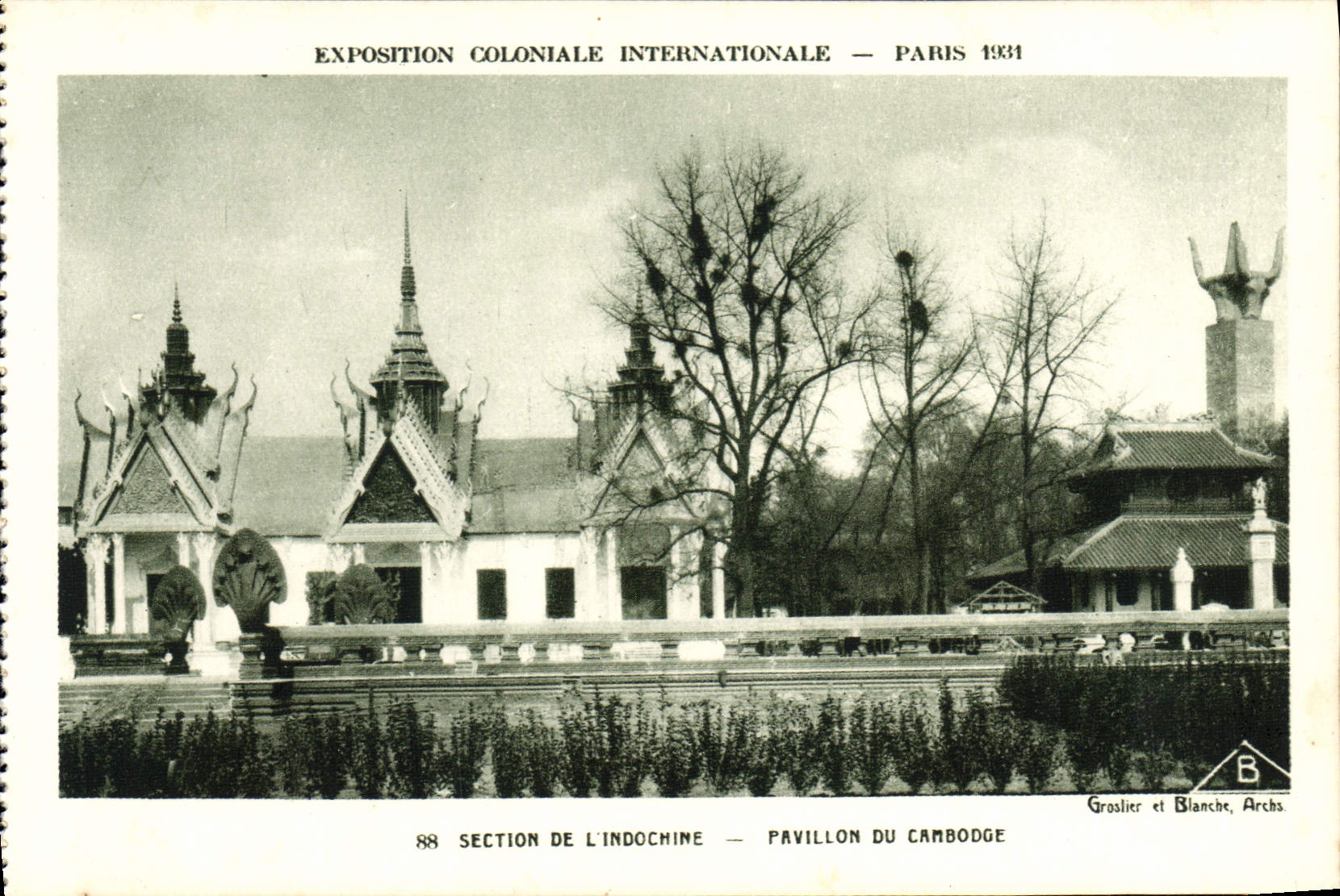 CPA Exposition Coloniale Internationale Paris 1931 Section de l'Indochine Pavillon du Cambodge 