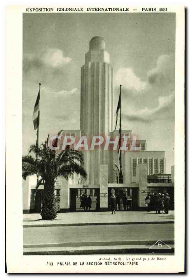 Palast der Metropolitan-Abteilung — Internationale Kolonialausstellung — Paris 1931