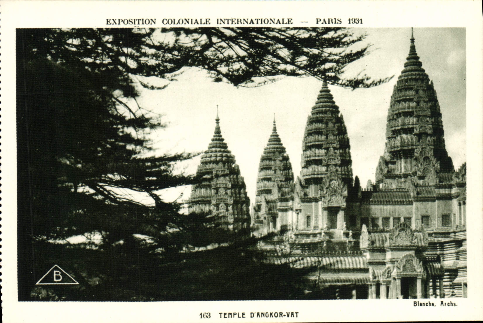 Temple d'Angkor-Vat — Exposition Coloniale Internationale — Paris 1931 — Blancho, Archs.