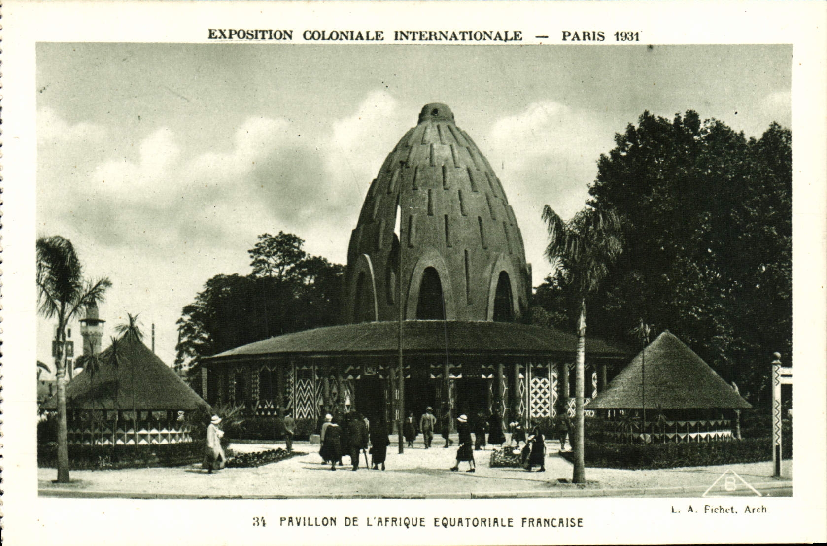 Pavillon der Französischen Äquatorialafrika — Internationale Kolonialausstellung — Paris 1931