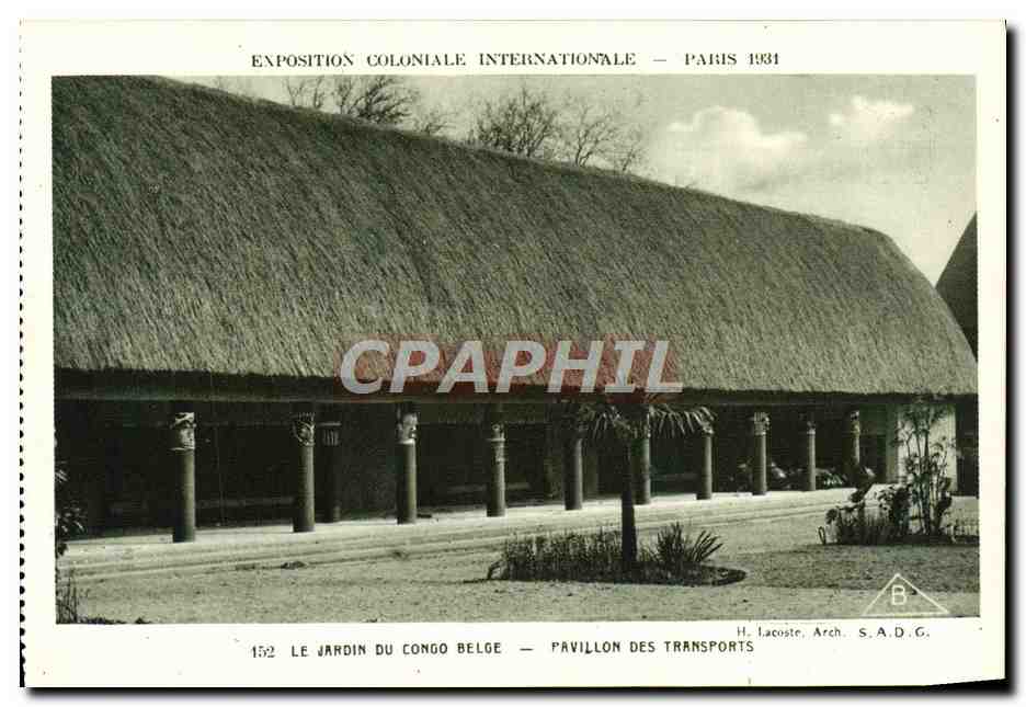 Jardin du Congo Belge — Pavillon der Verkehr — Internationale Kolonialausstellung — Paris 1931