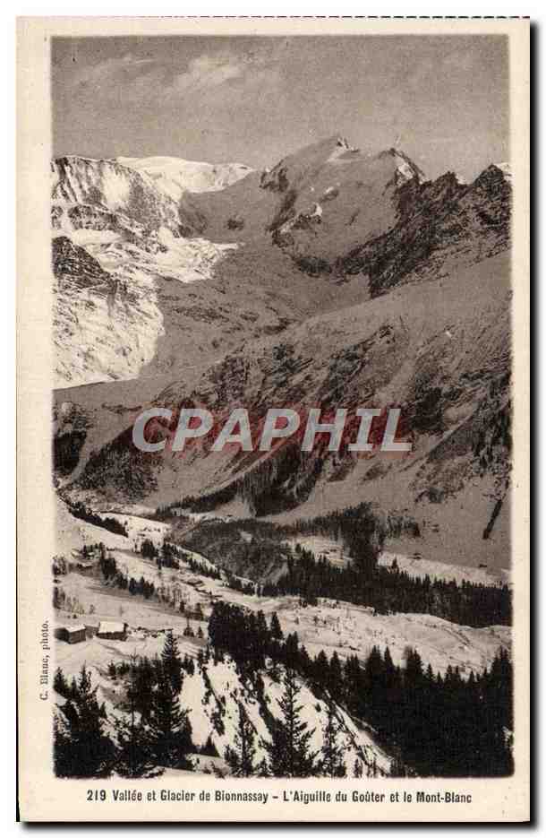 CPA Vallee et Glacier de Bionnassay L'Aiguille et le Mont Blanc