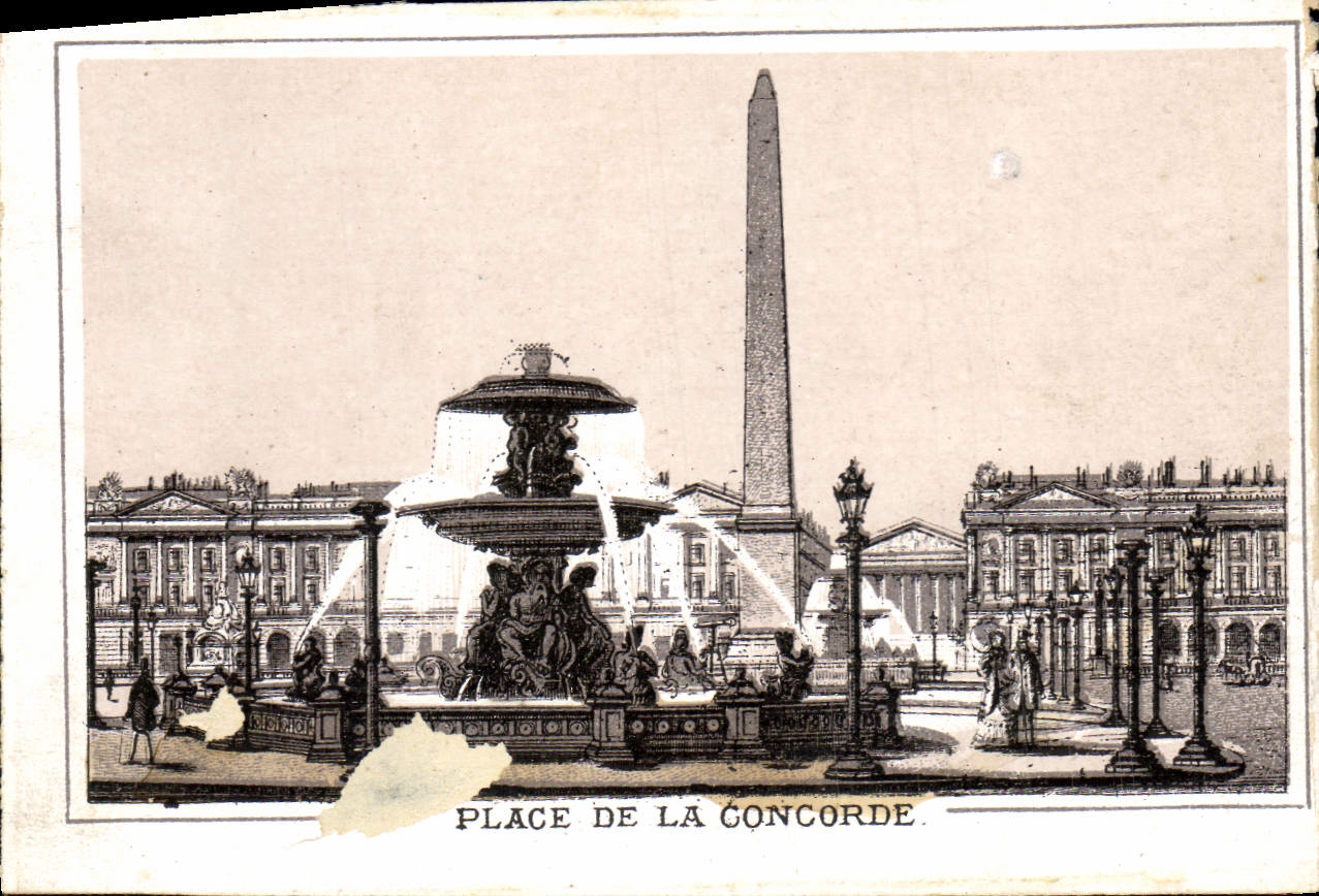 Moderne Ansichtskarte Place De La Concorde Paris