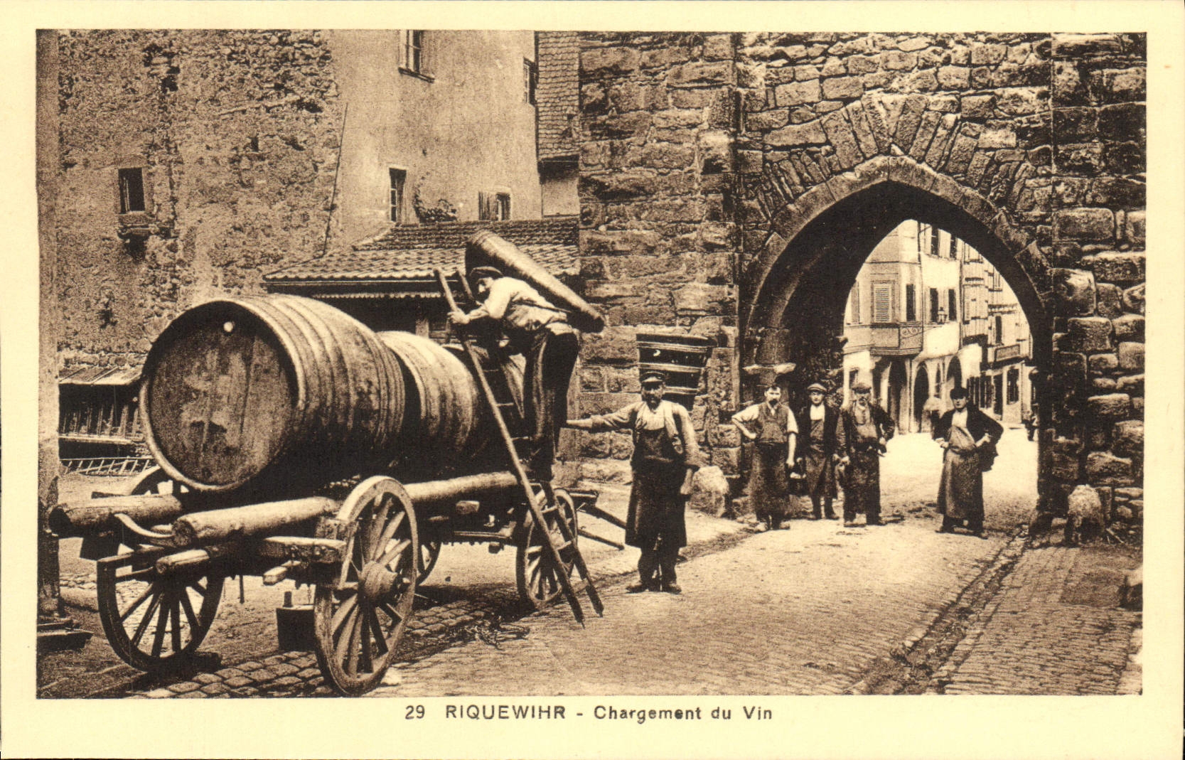 Riquewihr — Chargement du Vin — Édition Tibeco n°29