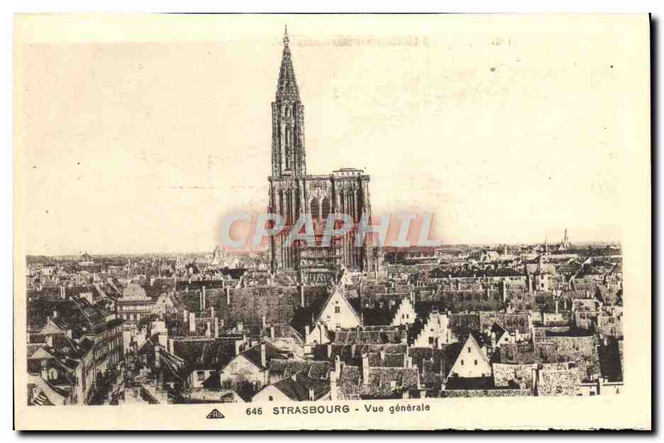 CPA Strasbourg Vue generale
