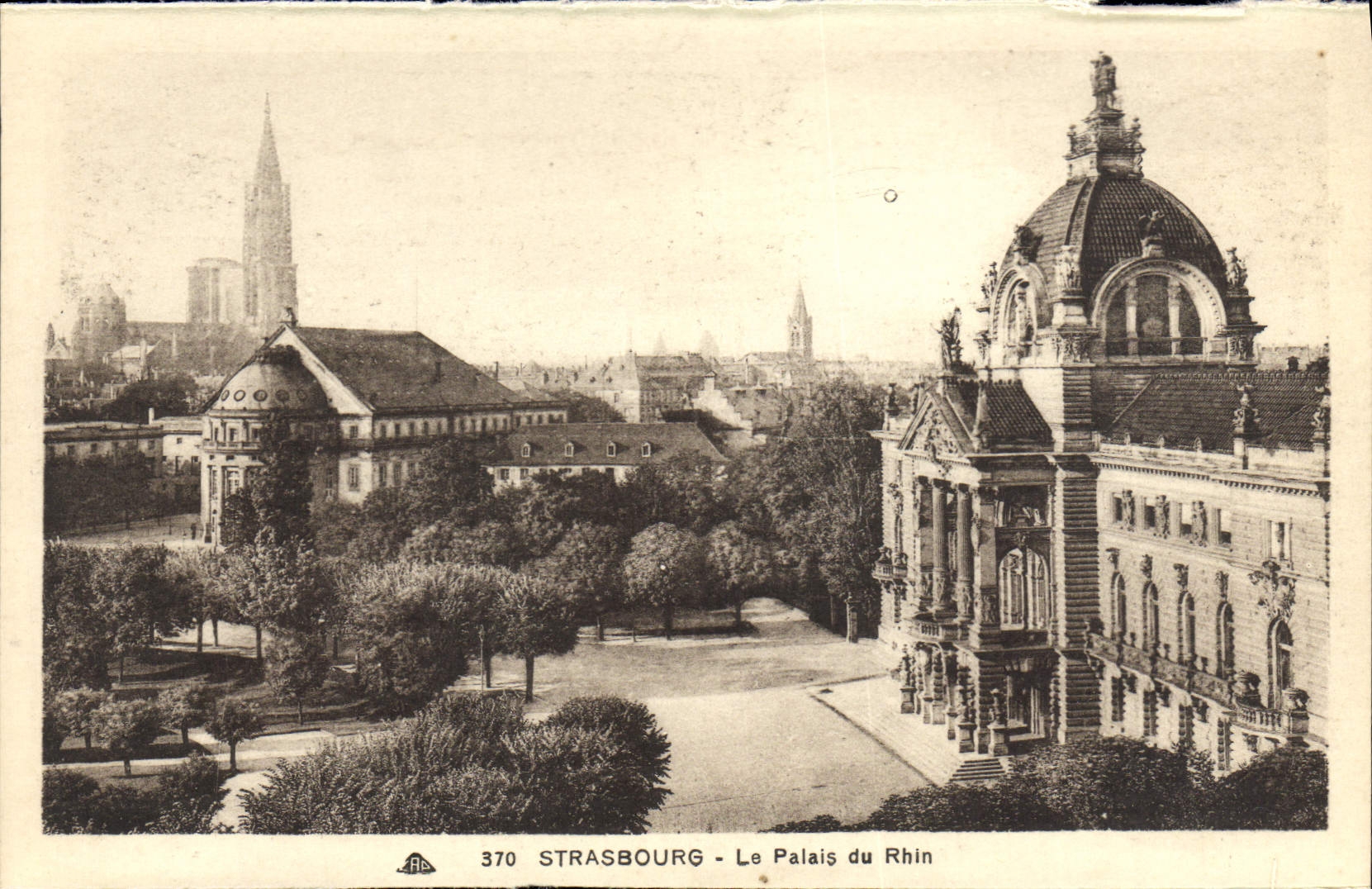 CPA Strasbourg La Palais du Rhin