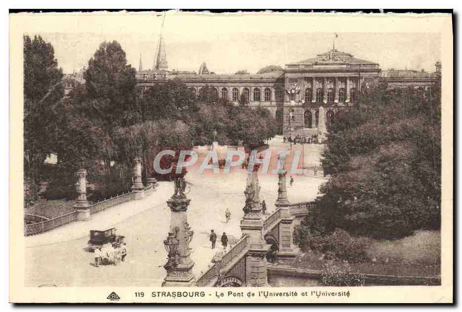CPA Strasbourg Le Pont de L'Universite et l'universite