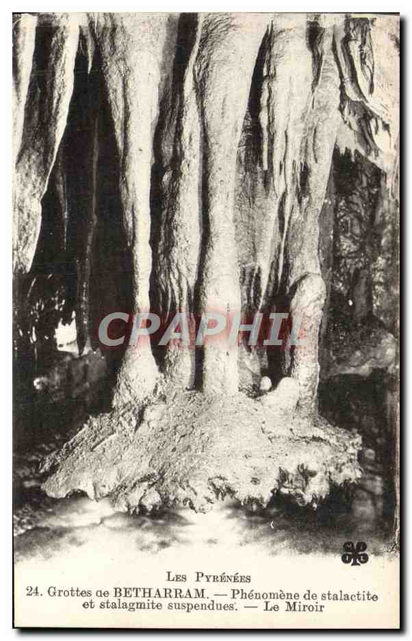 Grottes de BETHARRAM — Phénomène de stalactite et stalagmite suspendues — Le Miroir