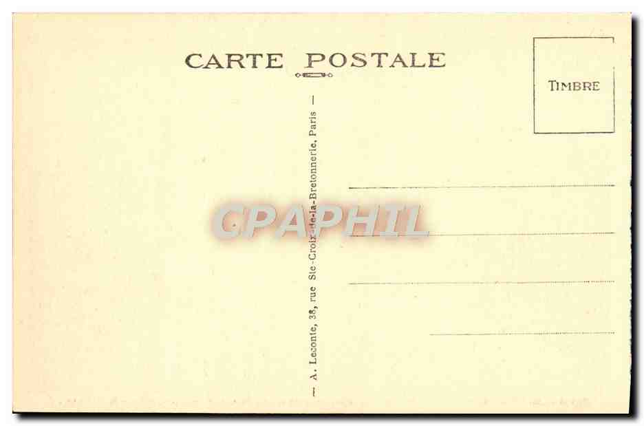 CPA Malmaison Le Chateau  — Rückseite