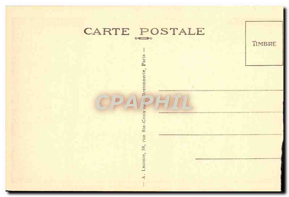 CPA Malmaison La Salle du Conseil — Rückseite