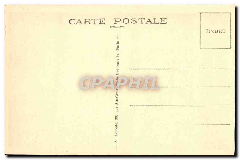 CPA Malmaison Le Salon de musique — Rückseite