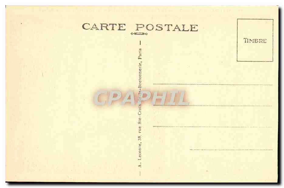 CPA Malmaison Le boudoir — Rückseite