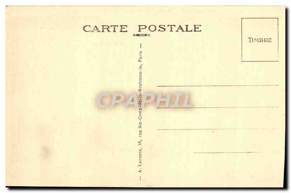 CPA Malmaison La chambre du premier consul aux Tuileries — Rückseite