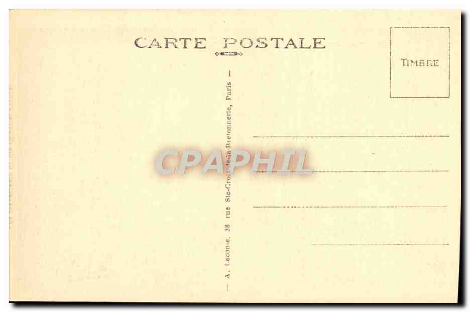 CPA Malmaison Chambles de L'Imperatrice Josephine — Rückseite