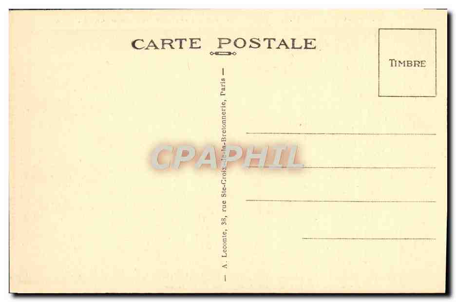 CPA Malmaison Le Cabinet de Travail d'ete du Premier Consul — Rückseite