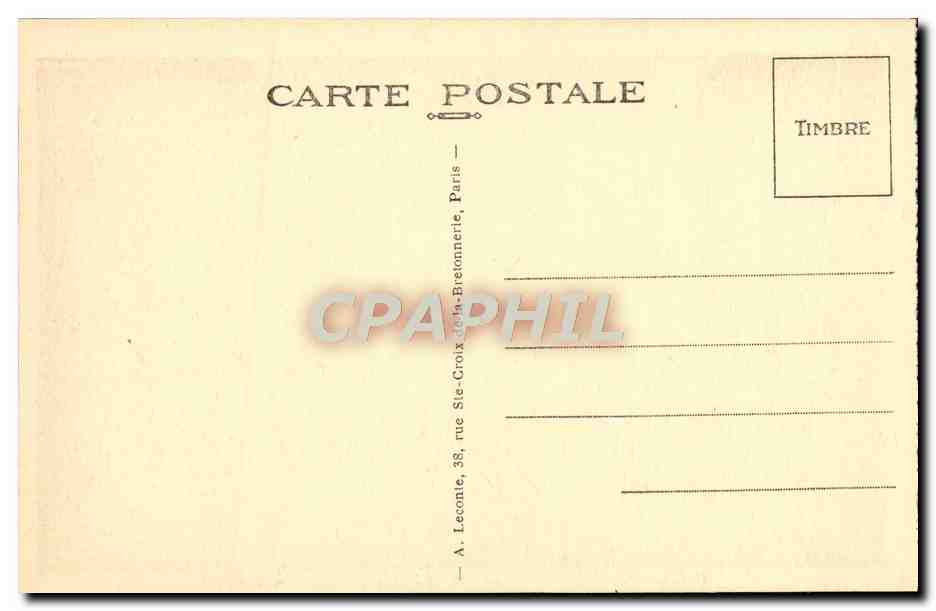 CPA Malmaison La Salle du Conseil — Rückseite