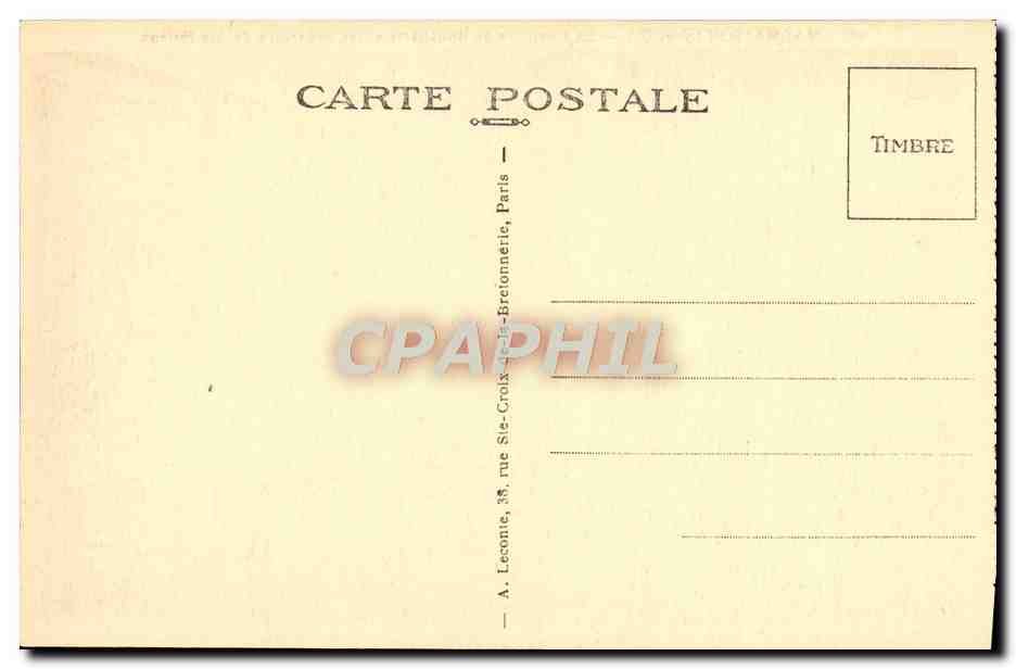 CPA Malmaison Le Boudoir — Rückseite