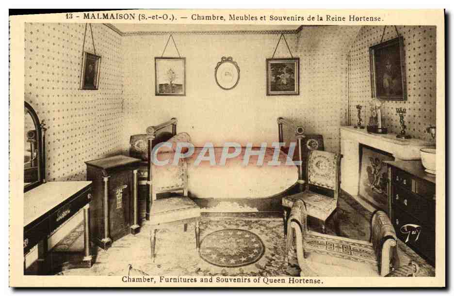 CPA Malmaison Chambre Meubles et souvenirs de la reine Hortense