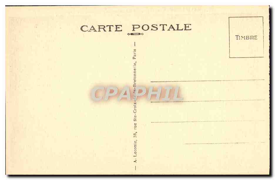 CPA Malmaison Le Chambre du premier Consul aux Tuileries Napoleon 1er — Rückseite