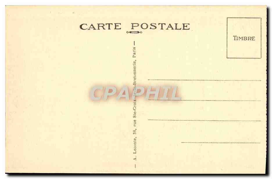 CPA Malmaison Le cabinet de travail d'ete du premier consul — Rückseite