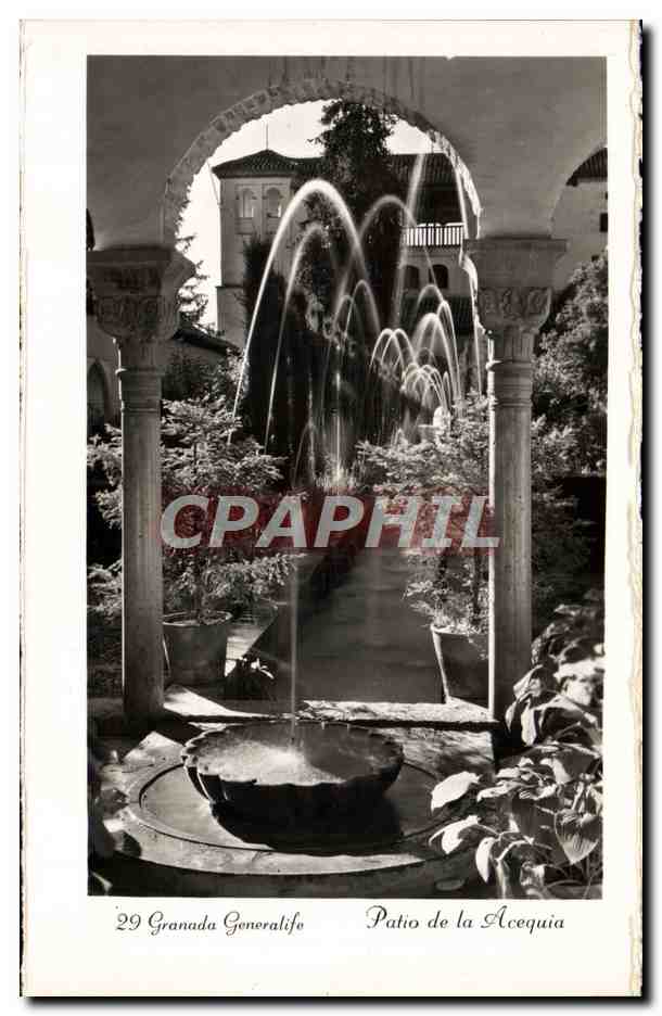 Patio de la Acequia — Granada — éditeur CPAPHIL, n° 29