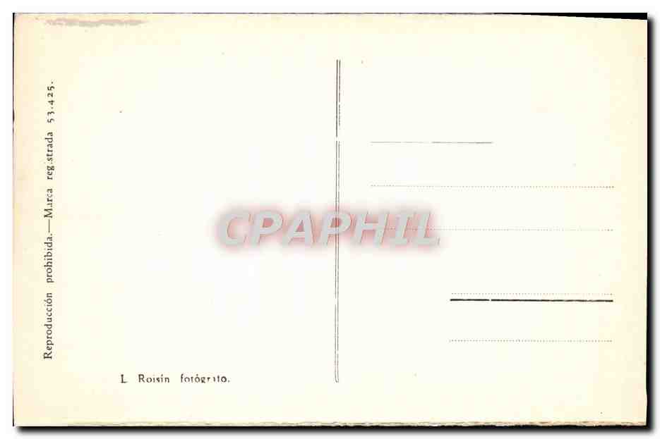CPA Elche Huerto Imperial Faenas de Hortelano — Rückseite