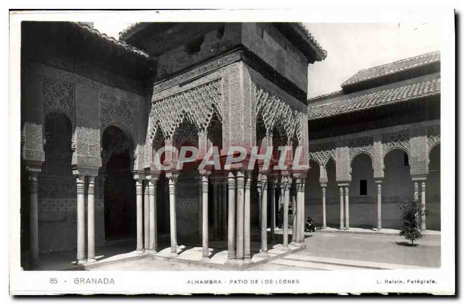 CPA Granada Alhambra Patio De Los Leones