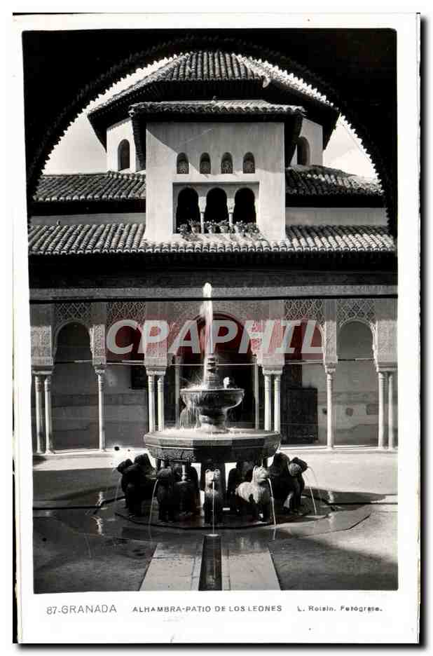 CPA Granada Alhambra Patio De Los Leones