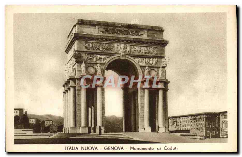 CPA Italia Nuova Genova Monumento ai Caduti