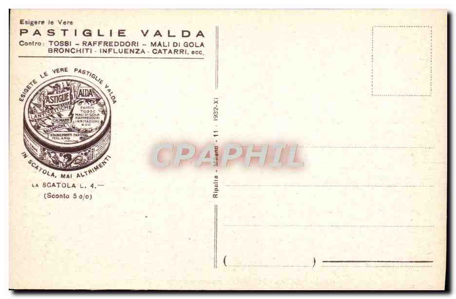 CPA Italia Nuova Milano Stazione Centrale — Rückseite