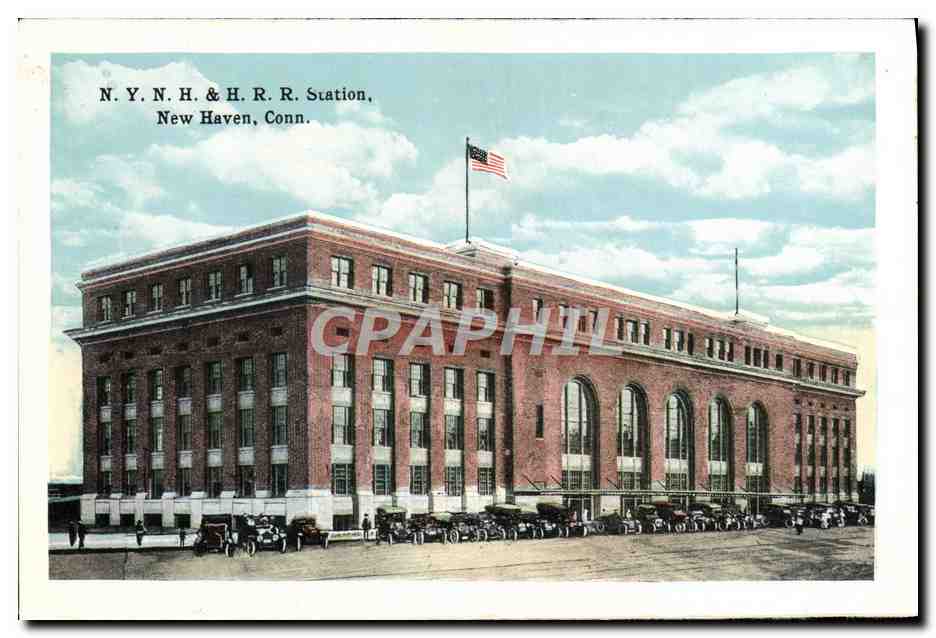 CPA New Haven NYNH & HRR station 