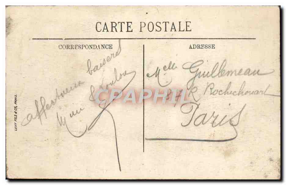 Env. de Cauterets — Le Vignemale — Éditeur Levi Fils & Cie, Paris, n°145 — Verso