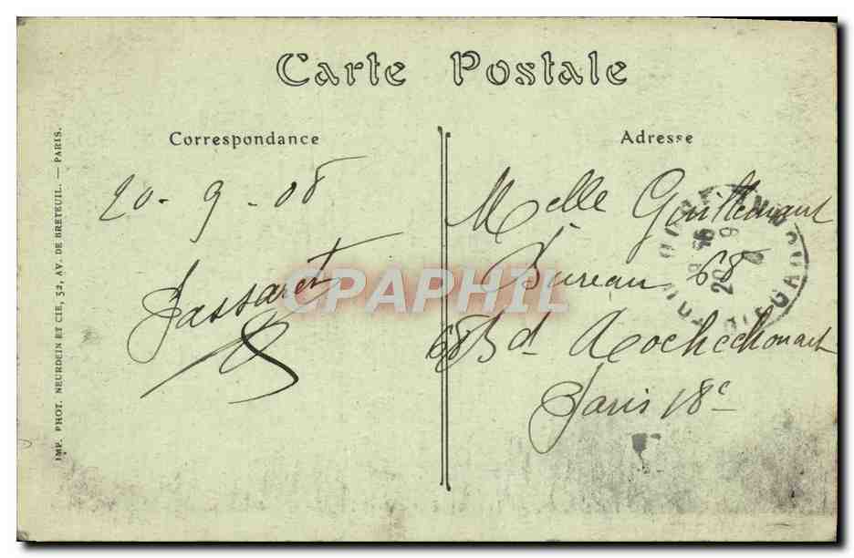 CPA Toulouse Le Jardin Royal et L'Eglise des Jesuites — Verso