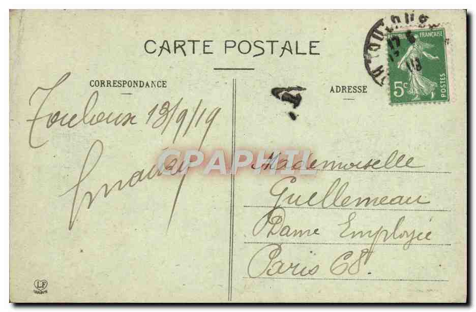 CPA Toulouse Le Pont neuf et l'Hotel Dieu — Verso