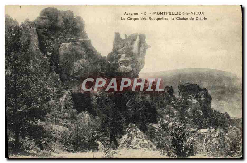 Aveyron - Montpellier-le-Vieux - Le Cirque des Rouquettes, la Chaise du Diable