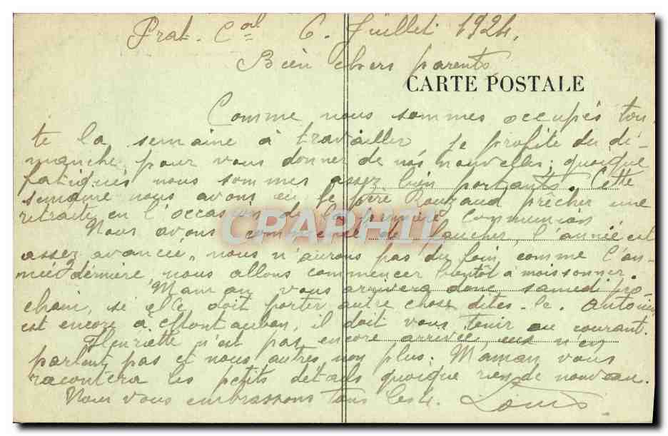Les Pyrénées Ariègeoises — Col de Port (alt. 1249 m.) — Route de St-Girons à Tarascon — Un lacet du Col — Éditeur BLANC, n° 133 — Reverso