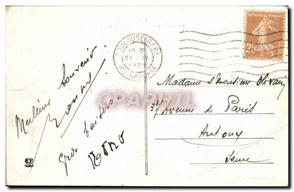 Toulouse - Entrée principale du Grand Rhône — Éditeur Laboche Frères, Toulouse, n°29 — Verso
