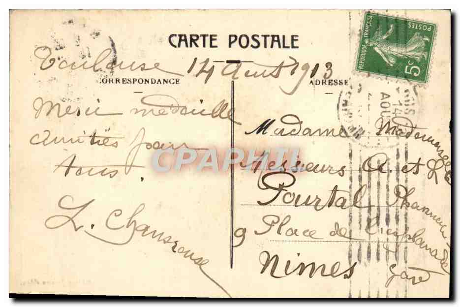 CPA.Toulouse Eglise Saint Sernin — Verso