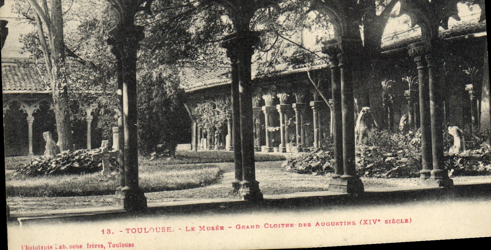 Toulouse - Le Musée - Grand Cloître des Augustins (XIVe siècle) — phototypie Labuche frères, Toulouse, n°13