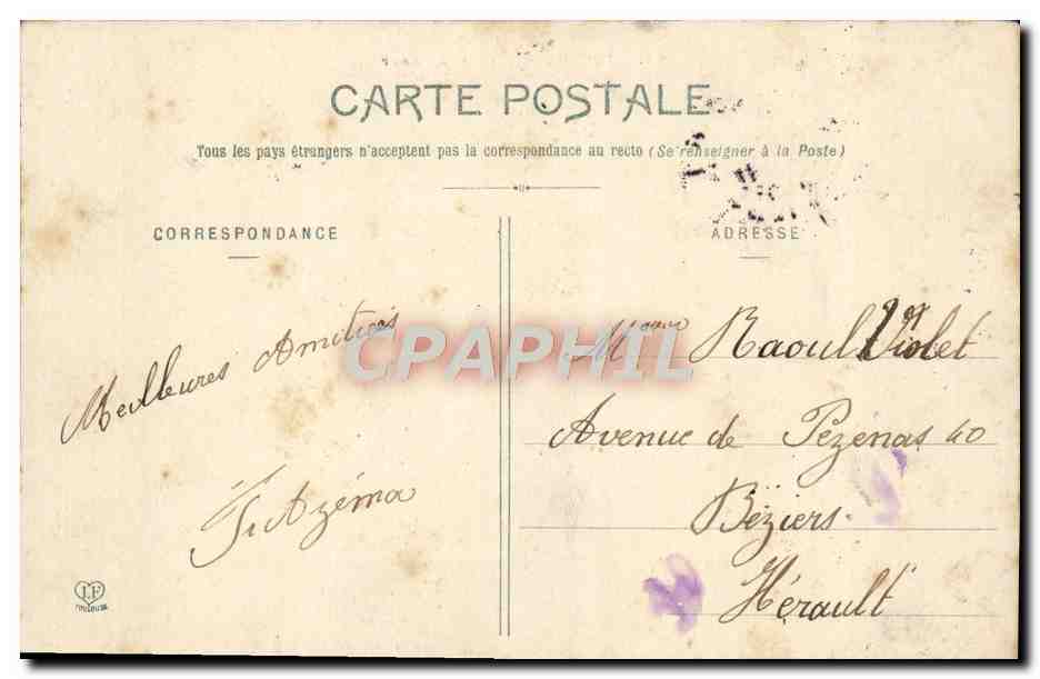 CPA Toulouse Le Pont Neuf — Rückseite