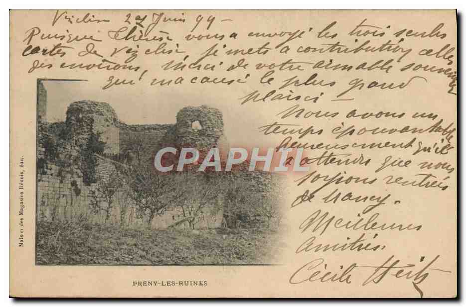 CPA Preny Les Ruines