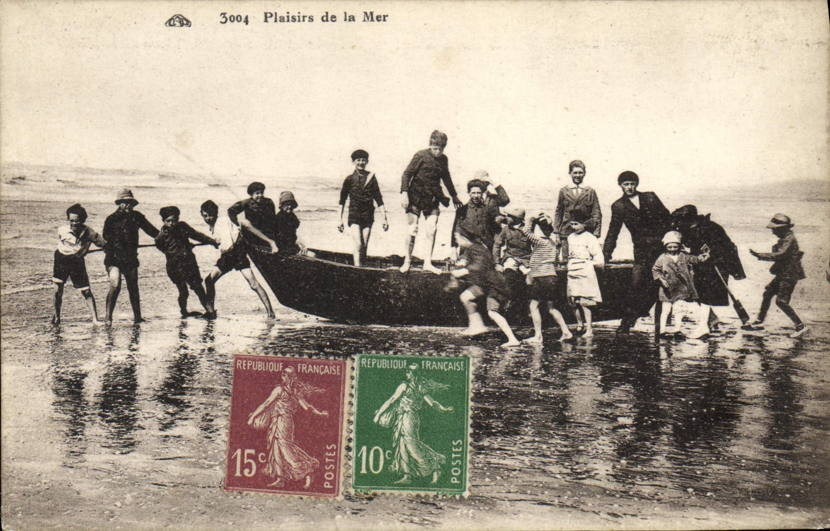 CPA Plaisirs de la mer Enfants 