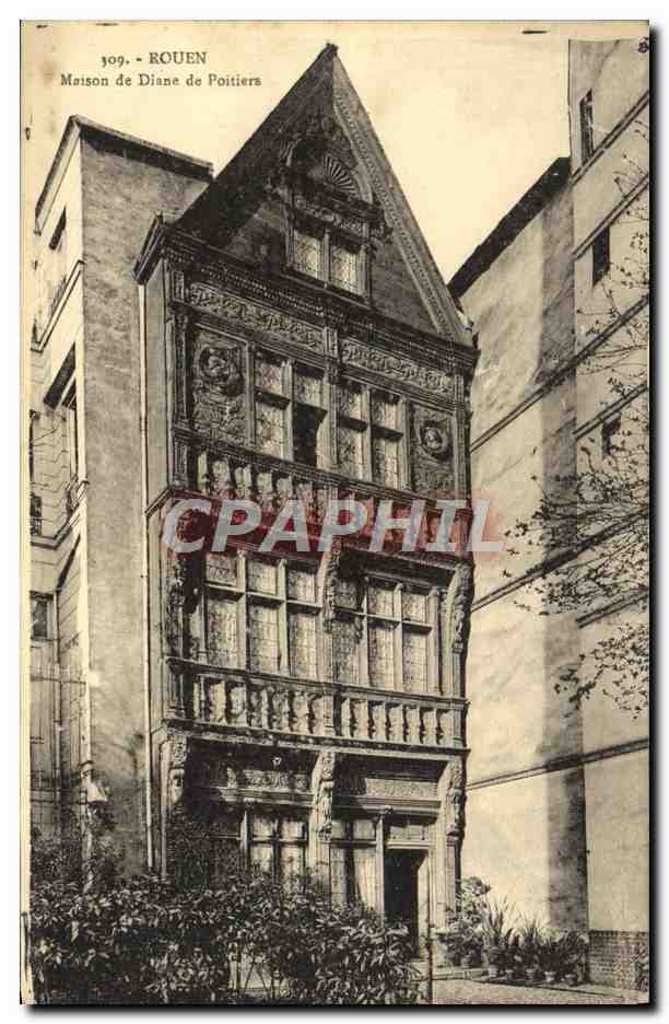 CPA Rouen Maison de Diane de Poitiers